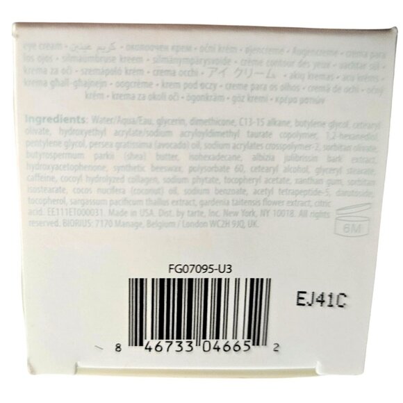 Tarte SEA Wink Of H2O Vegan Collagen Eye Cream 15g / 0.53 Oz 24-Hour Hydration - Picture 8 of 8